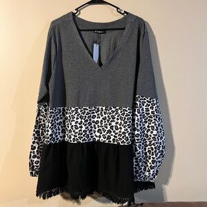 Sheilay Deep V Neck Shirt